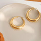 Galene Large Hoop Earrings in Gold or Silver