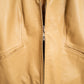 Vintage Two Way Zip Leather Jacket - Size Small