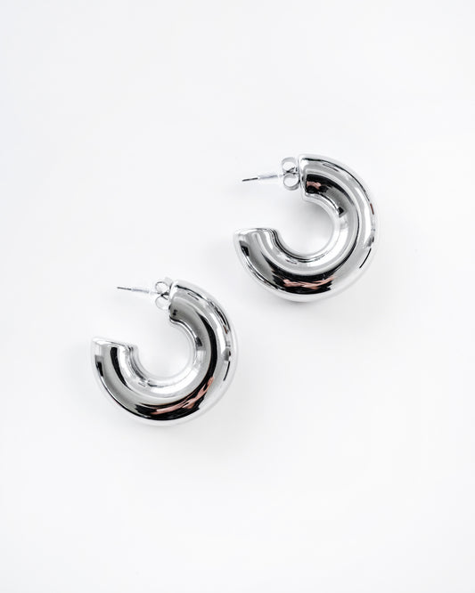 Daily Hoop Earrings - Silver