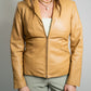 Vintage Two Way Zip Leather Jacket - Size Small