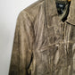 Distressed Leather Jacket - Size XL