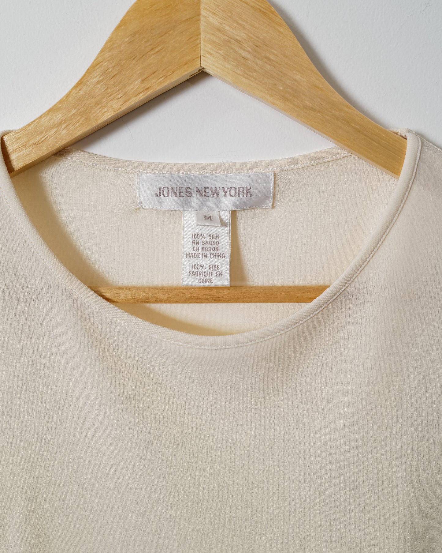 Vintage Silk Cropped Top - Size Medium