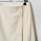 Vintage Ivory Button Skirt - Size 8P