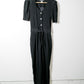 Vintage Black Jumpsuit - Size M