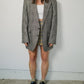 Tweed Blazer Suit Jacket - Size XL