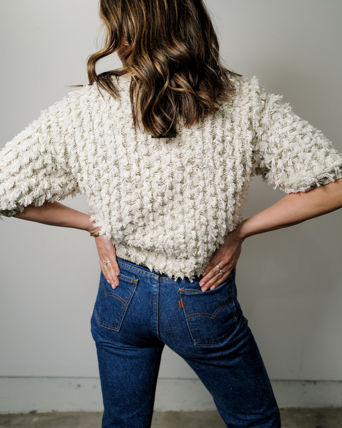 Vintage Fringe Sweater - Size Medium