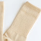 Solid Color Casual Crew Socks - Lavender or Soft Mustard